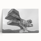 Brutalist Wall Art | Modern Industrial Concrete Geometric Sculpture Print