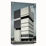 Modern Brutalist Wall Art | Minimalist Geometric Concrete Architecture