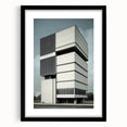 Modern Brutalist Wall Art | Minimalist Geometric Concrete Architecture