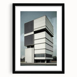 Modern Brutalist Wall Art | Minimalist Geometric Concrete Architecture