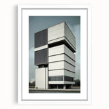 Modern Brutalist Wall Art | Minimalist Geometric Concrete Architecture
