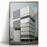 Modern Brutalist Wall Art | Minimalist Geometric Concrete Architecture