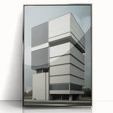 Modern Brutalist Wall Art | Minimalist Geometric Concrete Architecture