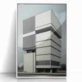 Modern Brutalist Wall Art | Minimalist Geometric Concrete Architecture