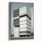 Modern Brutalist Wall Art | Minimalist Geometric Concrete Architecture