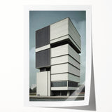 Modern Brutalist Wall Art | Minimalist Geometric Concrete Architecture