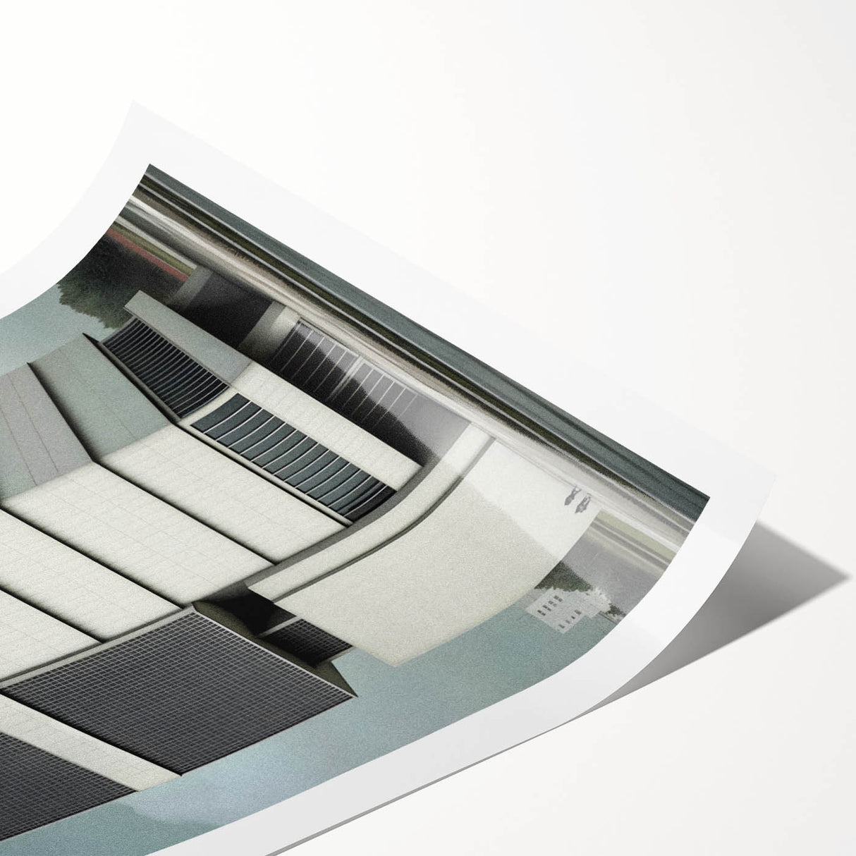Modern Brutalist Wall Art | Minimalist Geometric Concrete Architecture