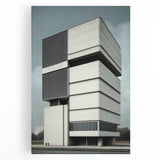 Modern Brutalist Wall Art | Minimalist Geometric Concrete Architecture