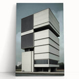 Modern Brutalist Wall Art | Minimalist Geometric Concrete Architecture