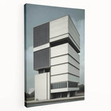 Modern Brutalist Wall Art | Minimalist Geometric Concrete Architecture