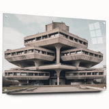 Brutalist Wall Art | Modern Industrial Architecture Concrete Design Print