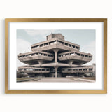 Brutalist Wall Art | Modern Industrial Architecture Concrete Design Print