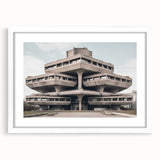 Brutalist Wall Art | Modern Industrial Architecture Concrete Design Print
