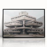 Brutalist Wall Art | Modern Industrial Architecture Concrete Design Print