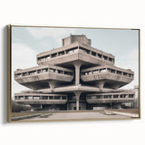 Brutalist Wall Art | Modern Industrial Architecture Concrete Design Print