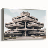 Brutalist Wall Art | Modern Industrial Architecture Concrete Design Print