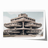 Brutalist Wall Art | Modern Industrial Architecture Concrete Design Print