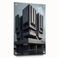 Bold Brutalist Wall Art | Geometric Industrial Concrete Architecture