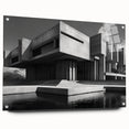 Brutalist Wall Art | Industrial Concrete Architecture Geometric Print