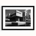 Brutalist Wall Art | Industrial Concrete Architecture Geometric Print