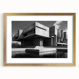 Brutalist Wall Art | Industrial Concrete Architecture Geometric Print