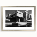 Brutalist Wall Art | Industrial Concrete Architecture Geometric Print