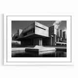 Brutalist Wall Art | Industrial Concrete Architecture Geometric Print