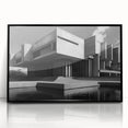 Brutalist Wall Art | Industrial Concrete Architecture Geometric Print