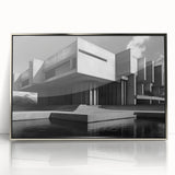 Brutalist Wall Art | Industrial Concrete Architecture Geometric Print