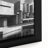 Brutalist Wall Art | Industrial Concrete Architecture Geometric Print