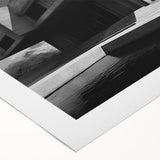 Brutalist Wall Art | Industrial Concrete Architecture Geometric Print