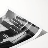 Brutalist Wall Art | Industrial Concrete Architecture Geometric Print