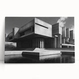 Brutalist Wall Art | Industrial Concrete Architecture Geometric Print