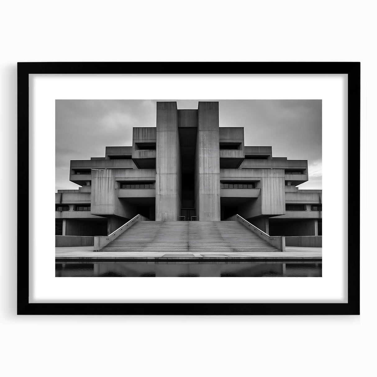Brutalist Wall Art | Monumental Industrial Concrete Architecture Print