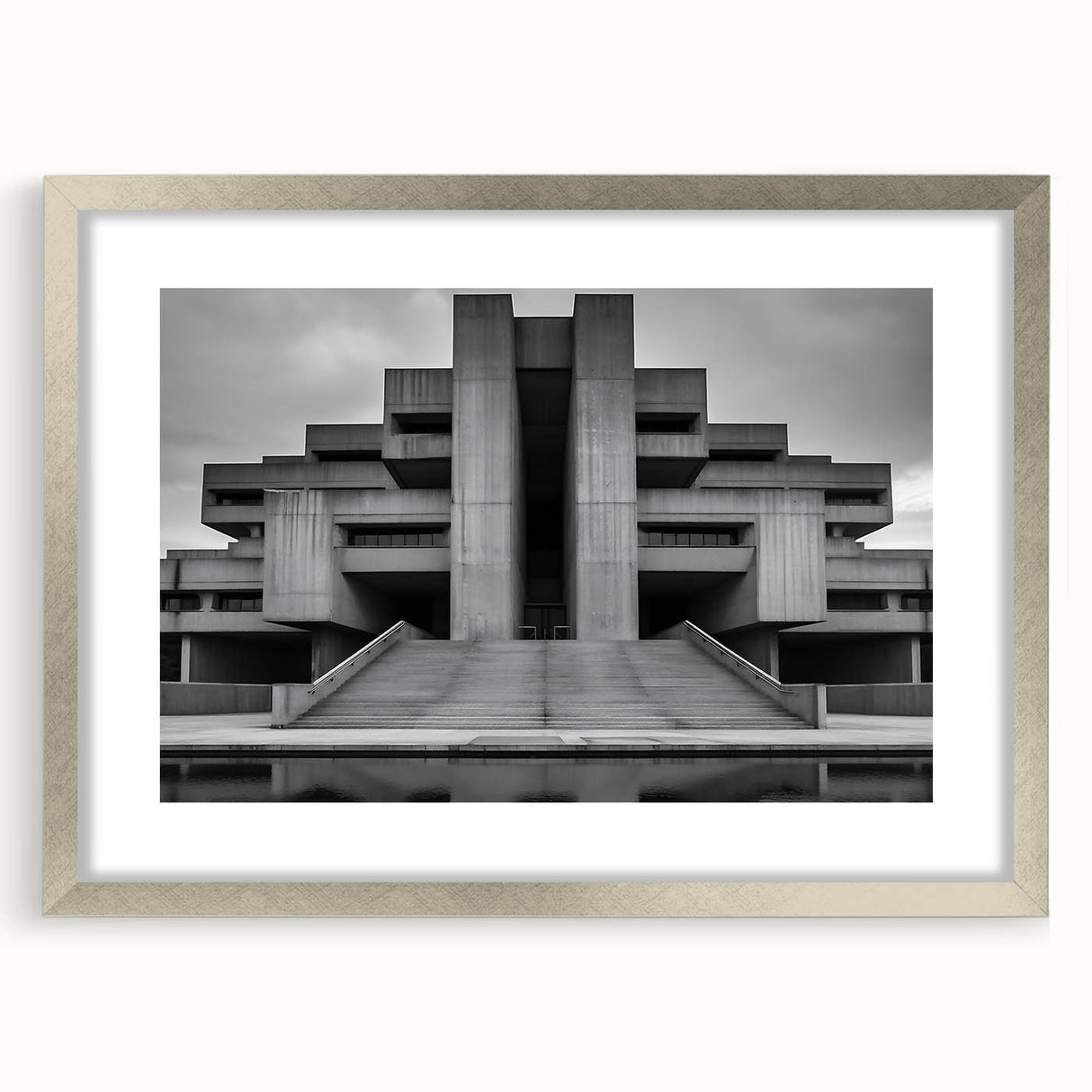 Brutalist Wall Art | Monumental Industrial Concrete Architecture Print