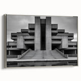 Brutalist Wall Art | Monumental Industrial Concrete Architecture Print