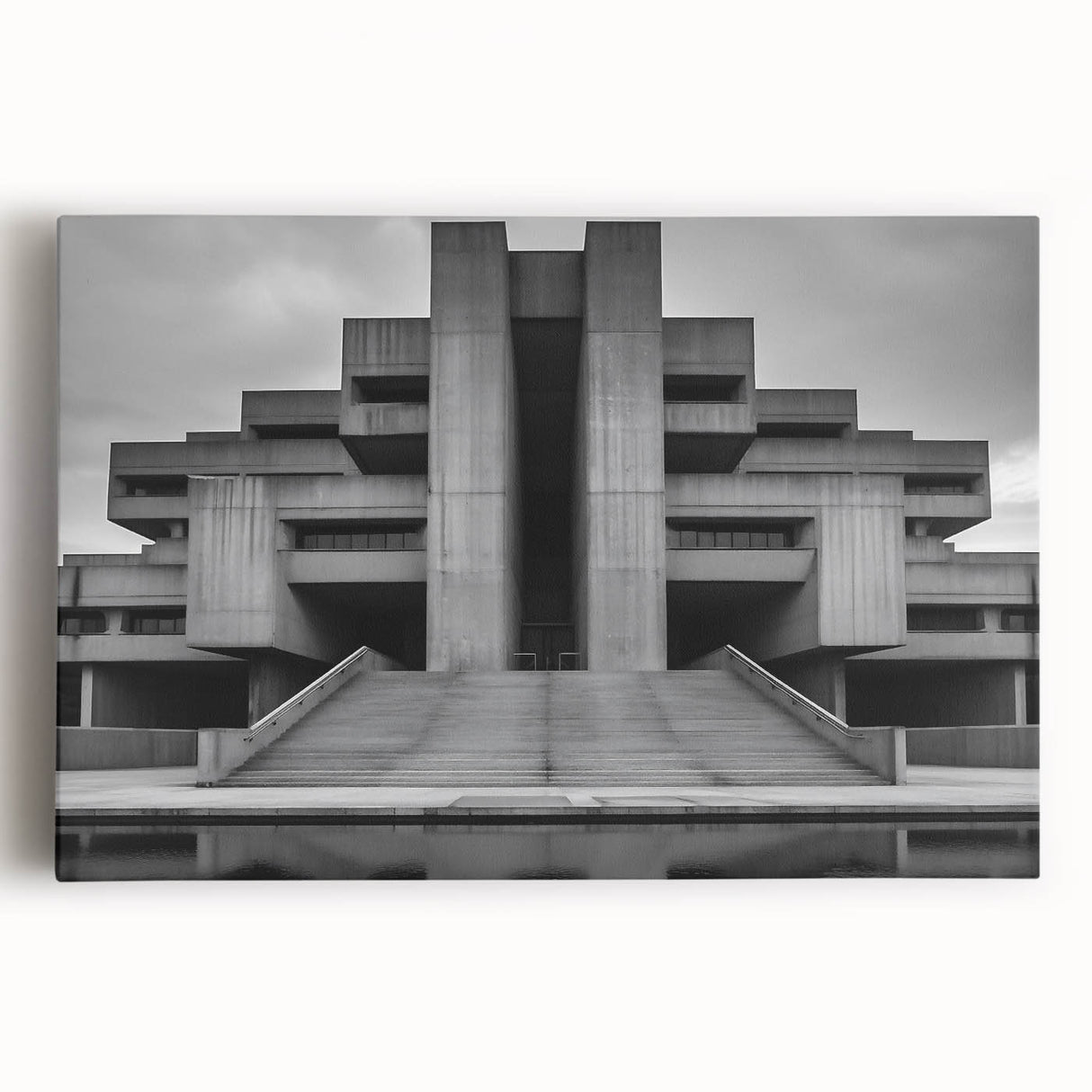 Brutalist Wall Art | Monumental Industrial Concrete Architecture Print