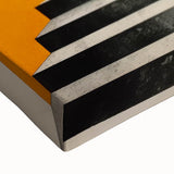 Brutalist Wall Art with Geometric Design | Modern Industrial Canvas Print