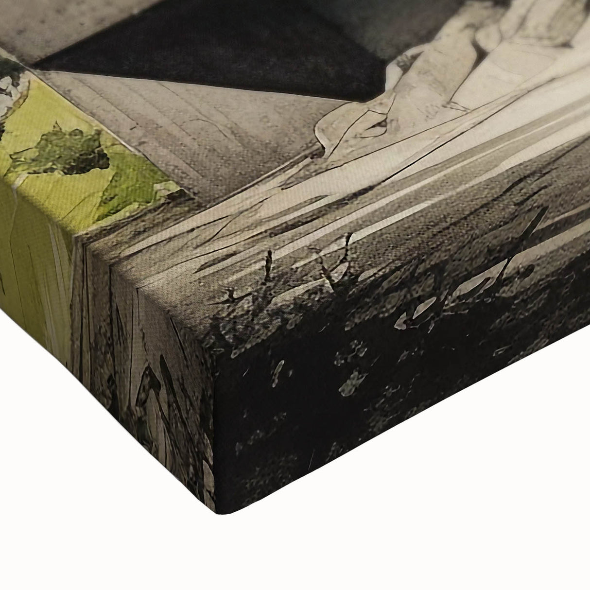 Brutalist Wall Art | Modern Concrete Structure | Industrial Design Canvas