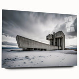Brutalist Wall Art | Industrial Concrete Landscape Architecture Print