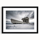 Brutalist Wall Art | Industrial Concrete Landscape Architecture Print