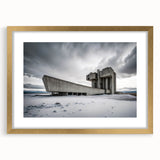 Brutalist Wall Art | Industrial Concrete Landscape Architecture Print