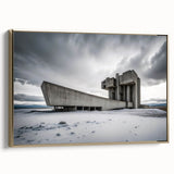 Brutalist Wall Art | Industrial Concrete Landscape Architecture Print