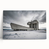 Brutalist Wall Art | Industrial Concrete Landscape Architecture Print