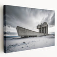 Brutalist Wall Art | Industrial Concrete Landscape Architecture Print
