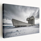 Brutalist Wall Art | Industrial Concrete Landscape Architecture Print