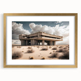 Brutalist Wall Art | Modern Desert Industrial Concrete Architecture Print