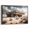Brutalist Wall Art | Modern Desert Industrial Concrete Architecture Print