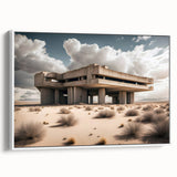 Brutalist Wall Art | Modern Desert Industrial Concrete Architecture Print