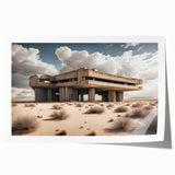 Brutalist Wall Art | Modern Desert Industrial Concrete Architecture Print